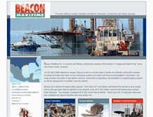 Tablet Screenshot of beaconmaritime.com
